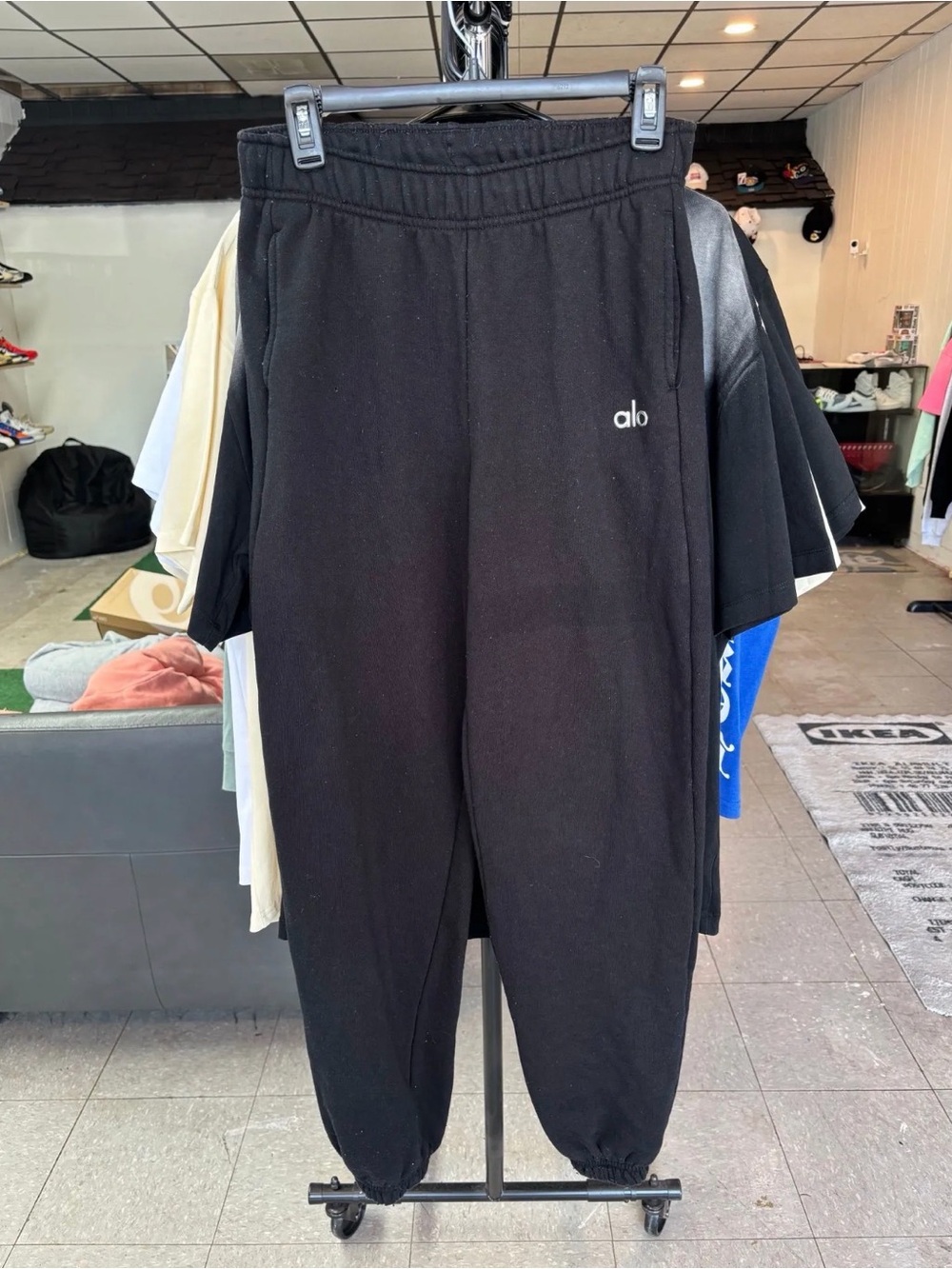 ALO PANTS BLACK SIZE XS